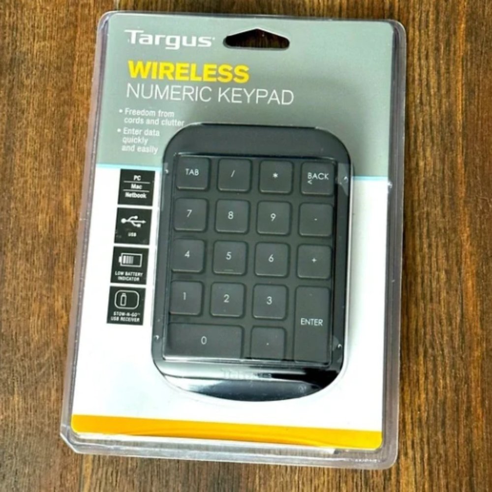 COPY - NWT Targus Wireless Numeric Keypad.
